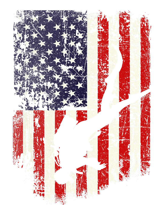 Scuba Diver Scuba Diving American Flag T-Shirt