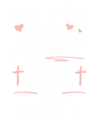 Just A Girl Who Loves Jesus And Soccer Cute Gift Sustainable Beanie