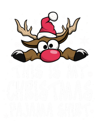 This Is My Christmas Pajama Funny Christmas Reindeer Premium Hoodie