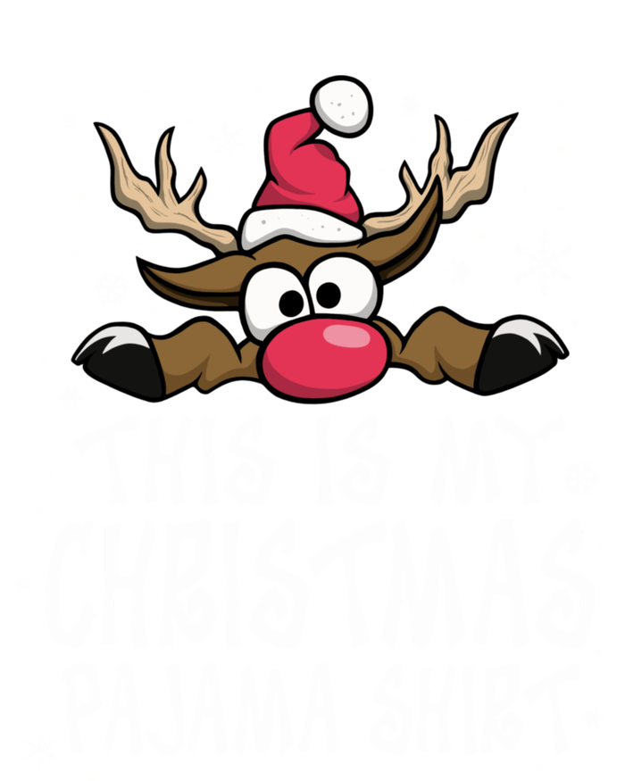 This Is My Christmas Pajama Funny Christmas Reindeer Premium Hoodie