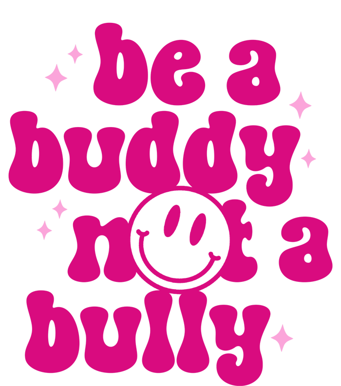 Be A Buddy Not A Bully Retro Smile Anti Bullying Unity Day Women's Racerback Cropped Tank