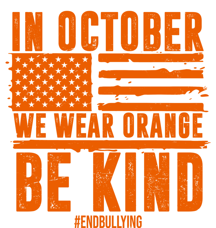 In October We Wear Orange Be Kind End Bullying Performance Long Sleeve Polo