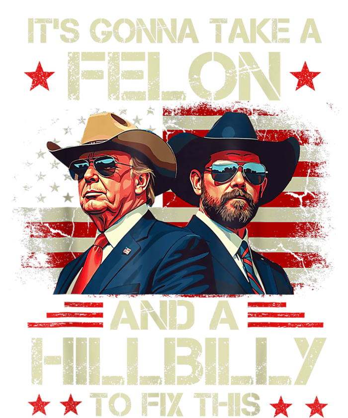 Trump Vance ItS Gonna Take A Felon And A Hillbilly To Fix Kids Long Sleeve Shirt