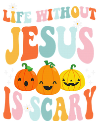 Life Without Jesus Is Scary Fun Halloween Pumpkin Christian Catholic Yupoong Adult 5-Panel Trucker Hat