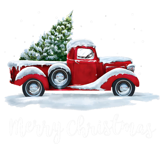 Vintage Merry Christmas Red Truck Old Fashioned Christmas T-Shirt