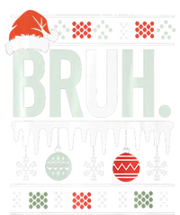 Bruh Meme Funny Christmas Santa Greeting Teens Xmas Full Zip Hoodie