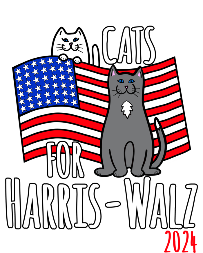 Cats For Harris Walz 2024 Cool Gift Tote Bag