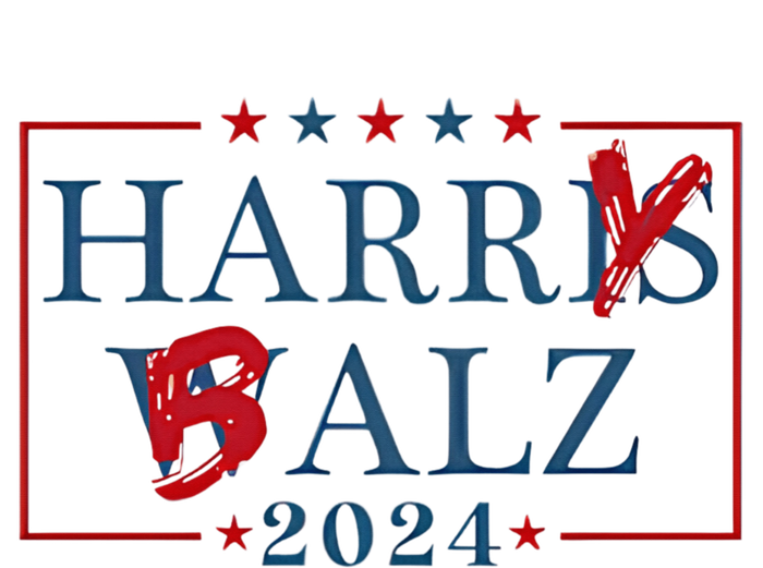 Funny Harris Walz 24 Harry Balz 2024 Meme Democratics Vote Valucap Bio-Washed Visor