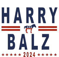 Funny Harris Walz 24 Harry Balz 2024 Meme Democratics Vote Crop Fleece Hoodie