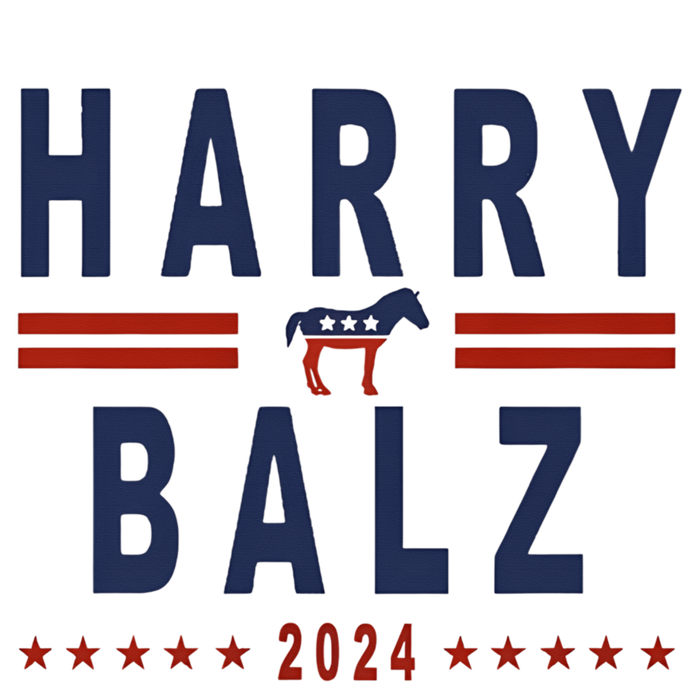 Funny Harris Walz 24 Harry Balz 2024 Meme Democratics Vote Crop Fleece Hoodie