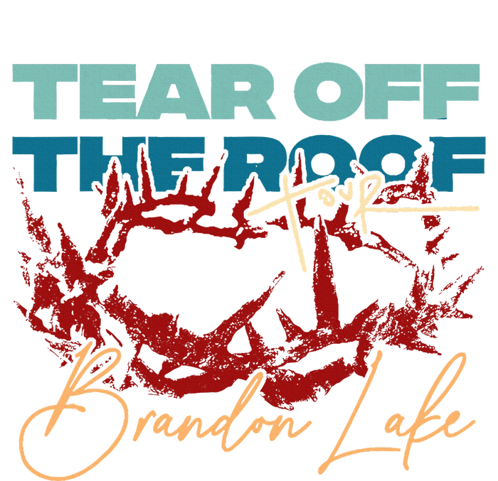 Brandon Tear Off The Roof Merch Lake Totf Flat Bill Trucker Hat