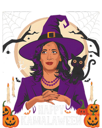 Happy Kamalaween Funny Halloween Kamala Harris Witchy Cat T-Shirt