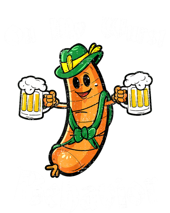 On My Wurst Behavior Funny Bratwurst German Oktoberfest Tie-Dye Long Sleeve Shirt