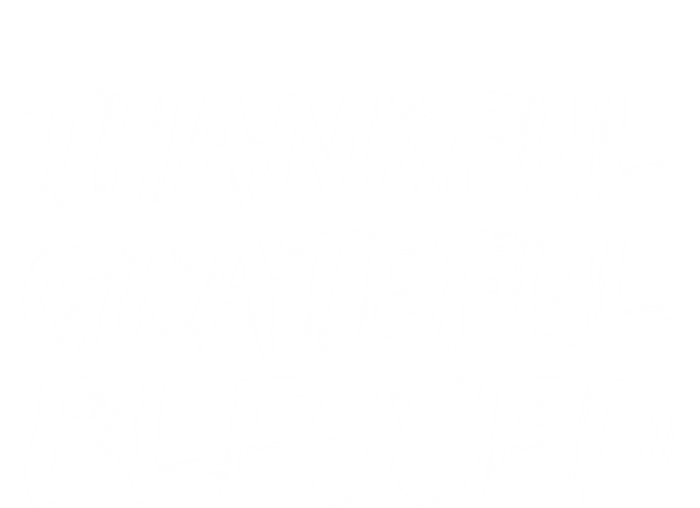 Christian Thanksgiving Gift S Thankful Grateful Blessed Gift Women's V-Neck T-Shirt