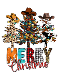 Merry Christmas Trees Western Cowboy Buffalo Plaid Leopard Sweatshirt