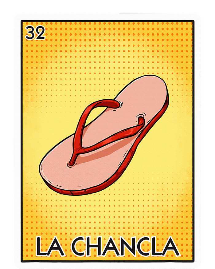 La Chancla Flip Flop Card Mexican Lottery Card La Chancla Women's Tri-Blend 3/4-Sleeve Raglan Shirt