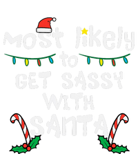 Most Likely Get Sassy With Santa Christmas Xmas Family Match PosiCharge RacerMesh Polo