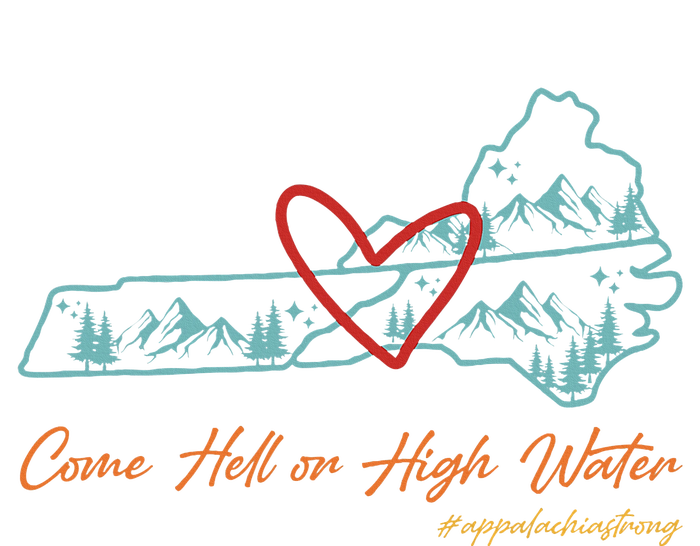 Come Hell Or High Water – Appalachian Strong Retro Hoodie