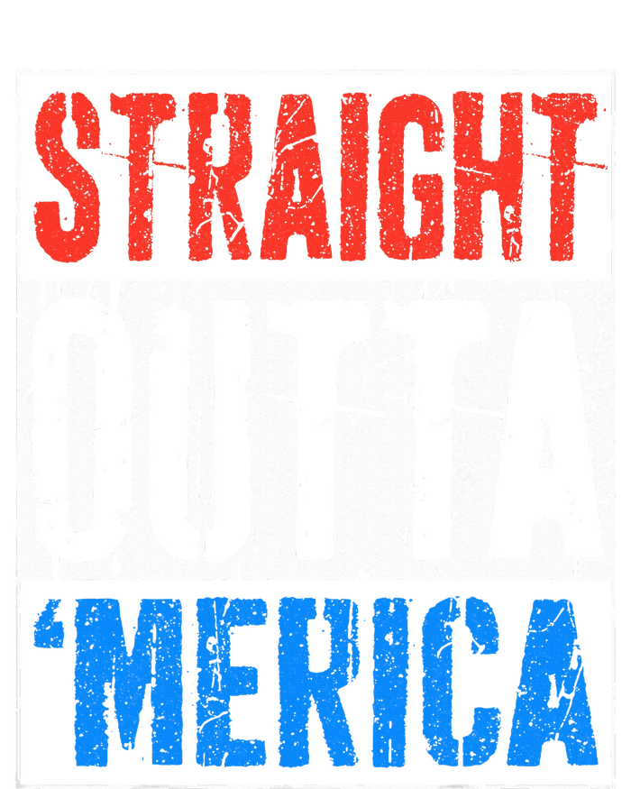 Straight Outta Merica 4th Of July Tie-Dye T-Shirt