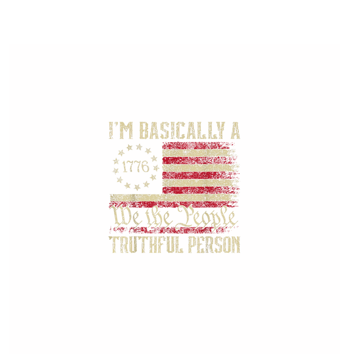 IM Basically A Truthful Person Us Flag Trump Vance 2024 T-Shirt