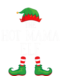 Hot Mama Elf Matching Group Xmas Funny Family Christmas Cropped Pullover Crew