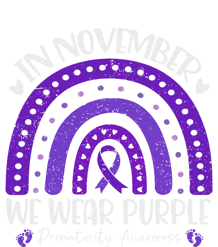 Prematurity Awareness Support In November We Wear Purple Yupoong Adult 5-Panel Trucker Hat