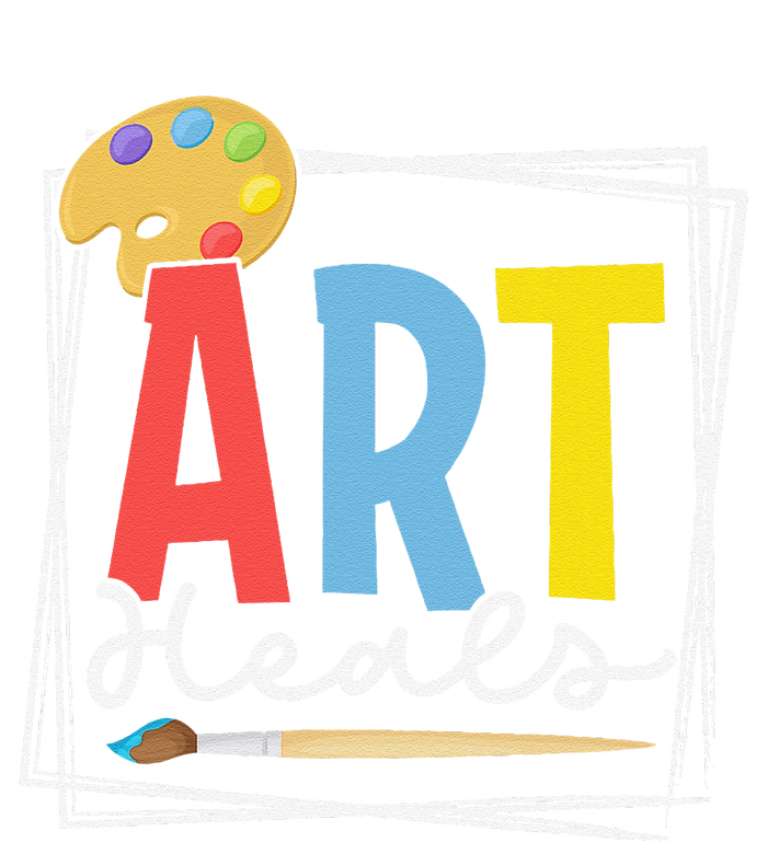 Art Heals Artist Stress Relief Artsy Art Lover Teacher Baby Bodysuit