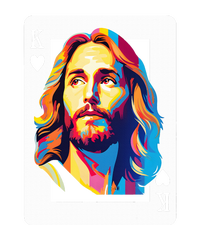 Jesus King Of Hearts Kings Of Kings Christian Playing Cards Christ Women's Perfect Tri Tunic Long Sleeve Shirt