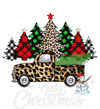 Merry Christmas Leopard Truck Buffalo Plaid Xmas Trees Party Women's Pullover Hoodie