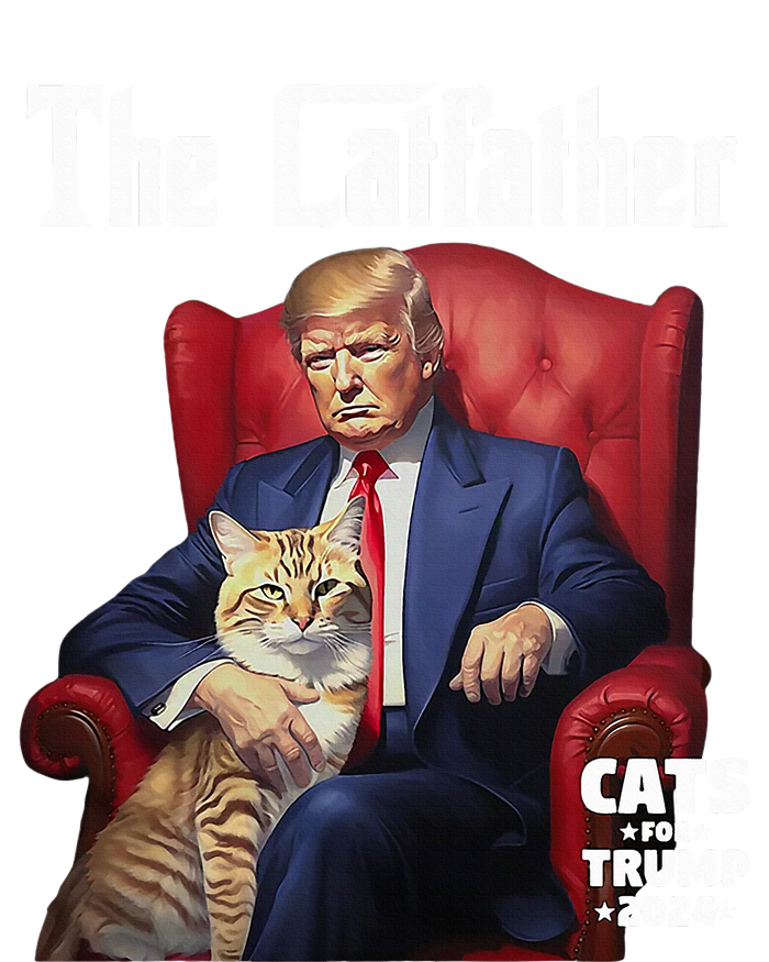 The Catfather Cat For Trump 2024 Tie-Dye Long Sleeve Shirt