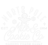 North Pole Milk And Cookie Co Funny Baking Christmas Costume Cooling Performance Crew T-Shirt