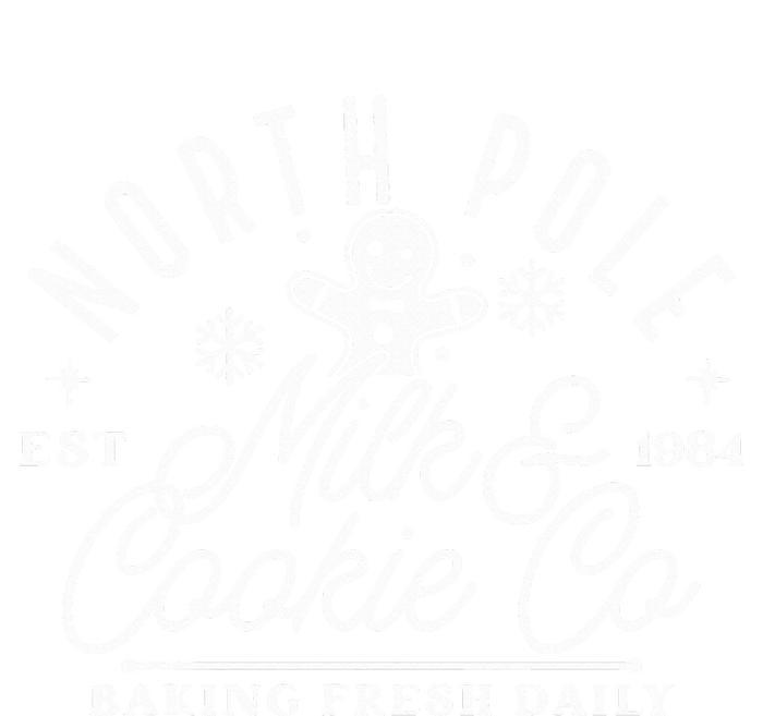 North Pole Milk And Cookie Co Funny Baking Christmas Costume Cooling Performance Crew T-Shirt