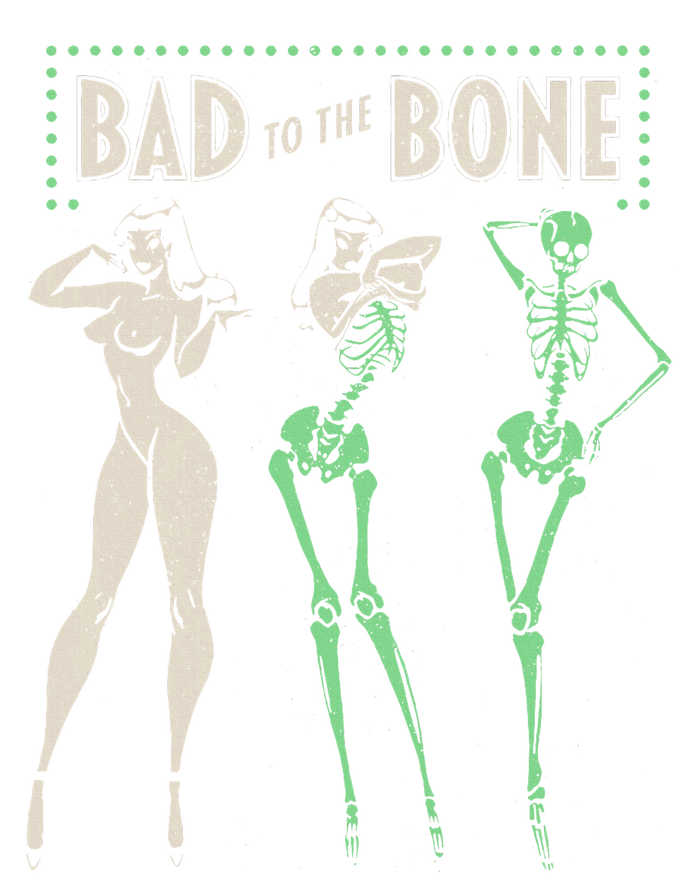 Bad To The Bone Girl Skeleton Ladies Essential Flowy Tank