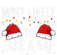 Most Likely To Take A Nap Matching Christmas For Family Womens Funnel Neck Pullover Hood