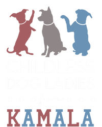 Less Dog Ladies For Kamala Voting For Kamala Harris Gift Kids Long Sleeve Shirt