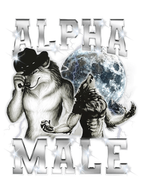 Alpha Male Wolf Meme Ironic Brainrot T-Shirt