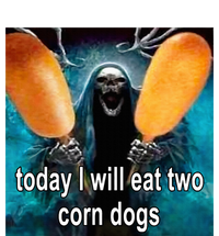 Today I Will Eat Two Corn Dogs Women's Crop Top Tee