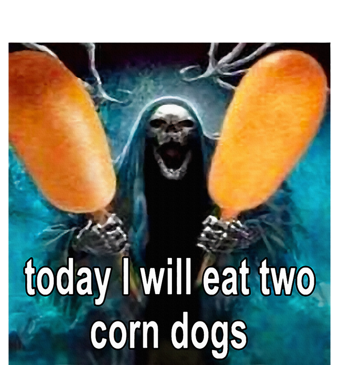 Today I Will Eat Two Corn Dogs Women's Crop Top Tee