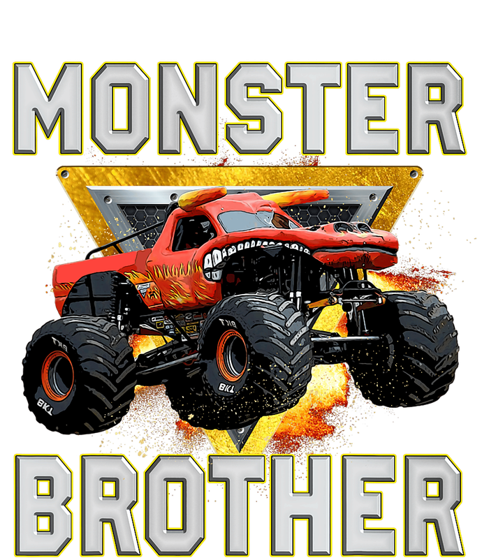 Monster Truck Brother Monster Truck Are My Jam Truck Lovers V-Neck T-Shirt