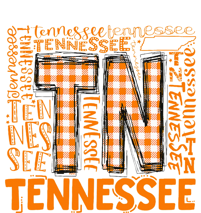 Tennessee State Flag Orange Plaid Tn Women's Strappy Tank