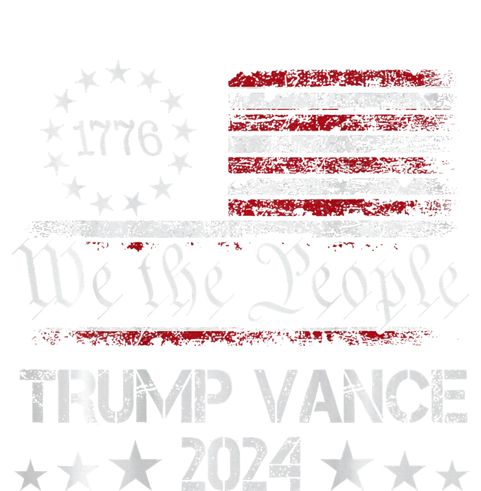 Trump Vance 2024 Retro Stripe Trump Jd Vance Grommeted Golf Towel