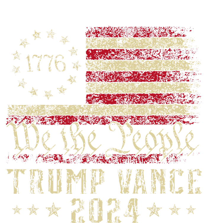 Trump Jd Vance 1776 Retro Us American Flag Trump Vance 2024 T-Shirt