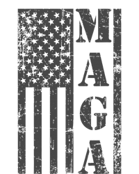 Maga Flag Patriotic Gray Distressed American Flag Button