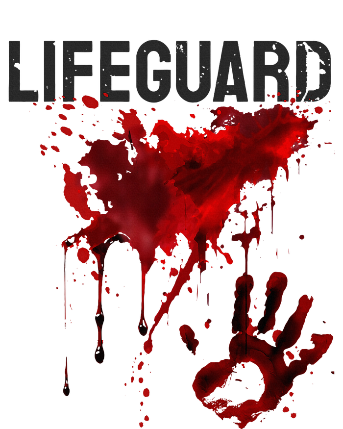 Bloody Lifeguard Blood Splatter Blood Stained Fun T-Shirt