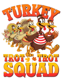 Funny Thanksgiving Turkey Running Trot Squad Gift T-Shirt