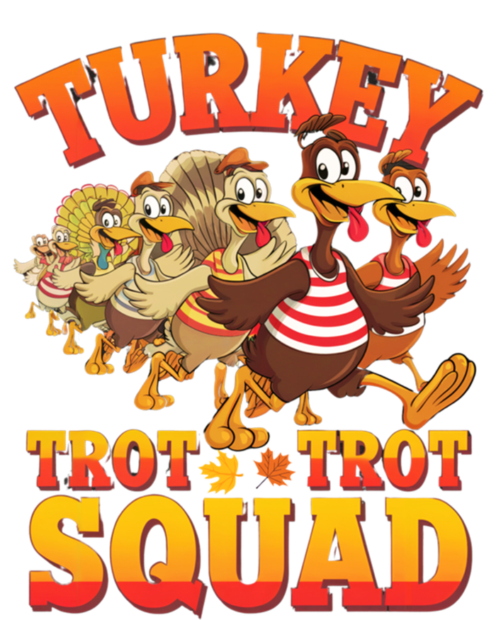 Funny Thanksgiving Turkey Running Trot Squad Gift T-Shirt