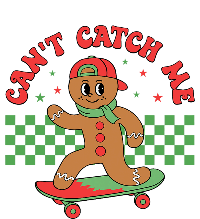 CanT Catch Me Retro Christmas Gingerbread Boy Xmas Yupoong Adult 5-Panel Trucker Hat