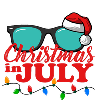 Christmas In July Santa Hat Sunglasses Summer Celebration Kids Sweatshirt