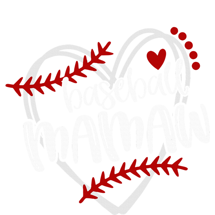 Baseball Heart Mamaw Grandma Trendy T-Shirt