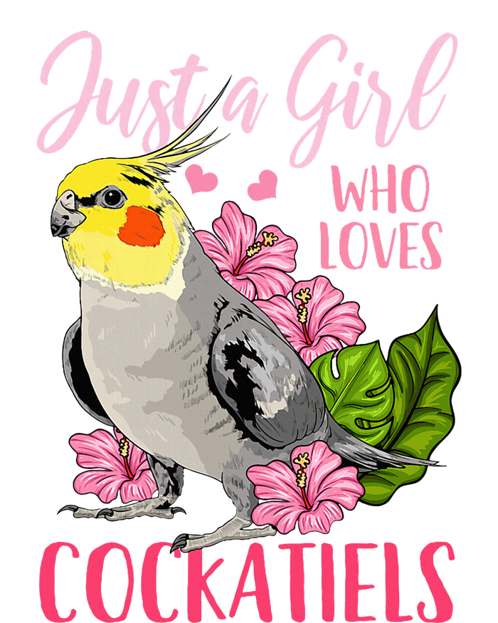 Cockatiel Just A Girl Who Loves Cockatiels Cute Gift High Crown Mesh Back Trucker Hat